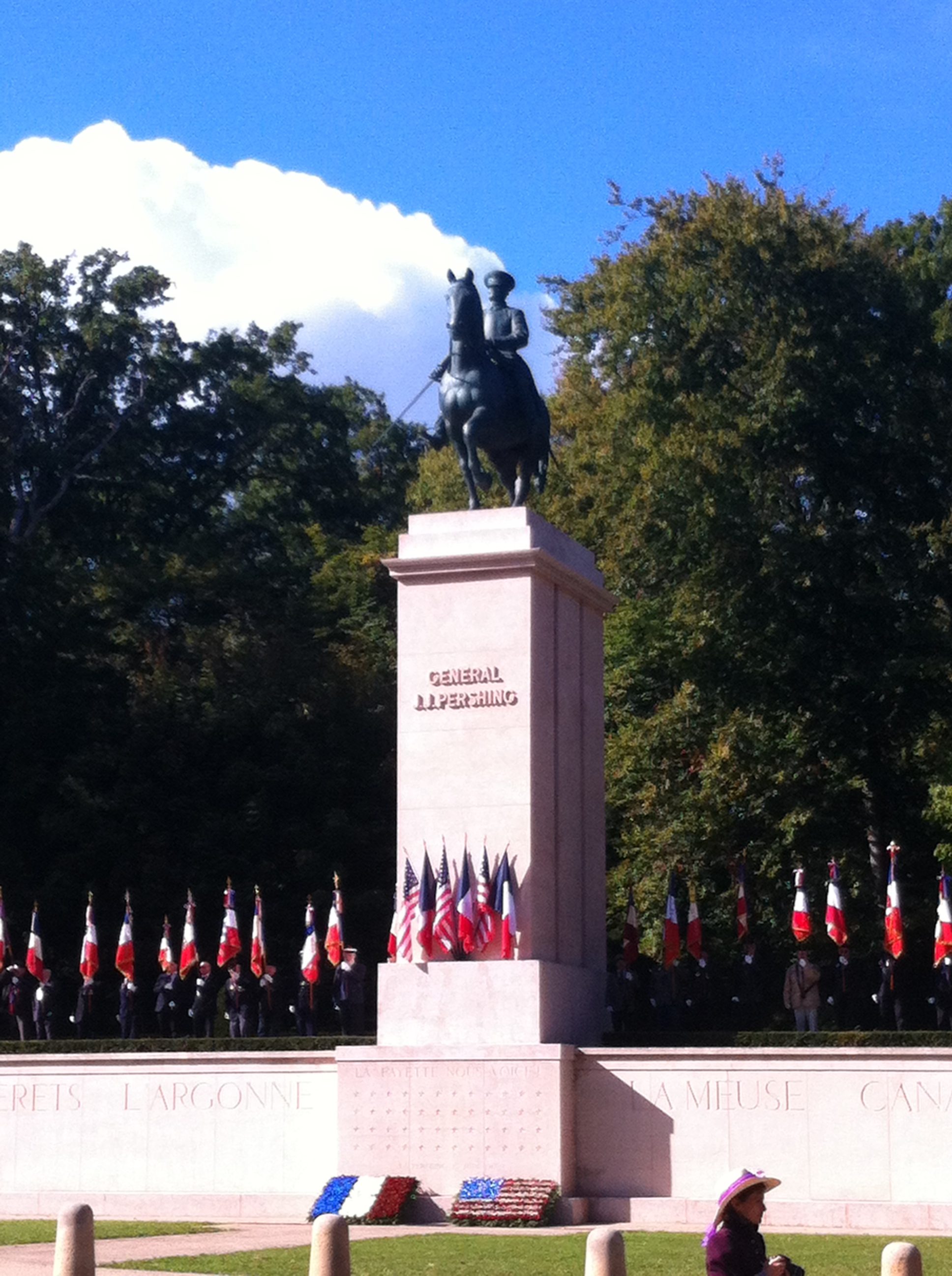Inauguration des statues de Pershing et La Fayette, 6 octobre 2017