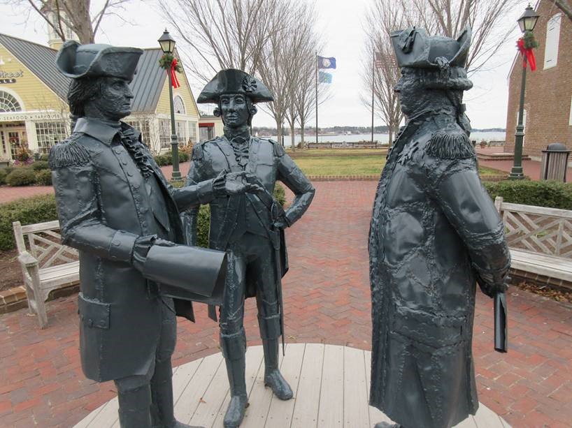 De Grasse, La Fayette et Washington à Yorktown
