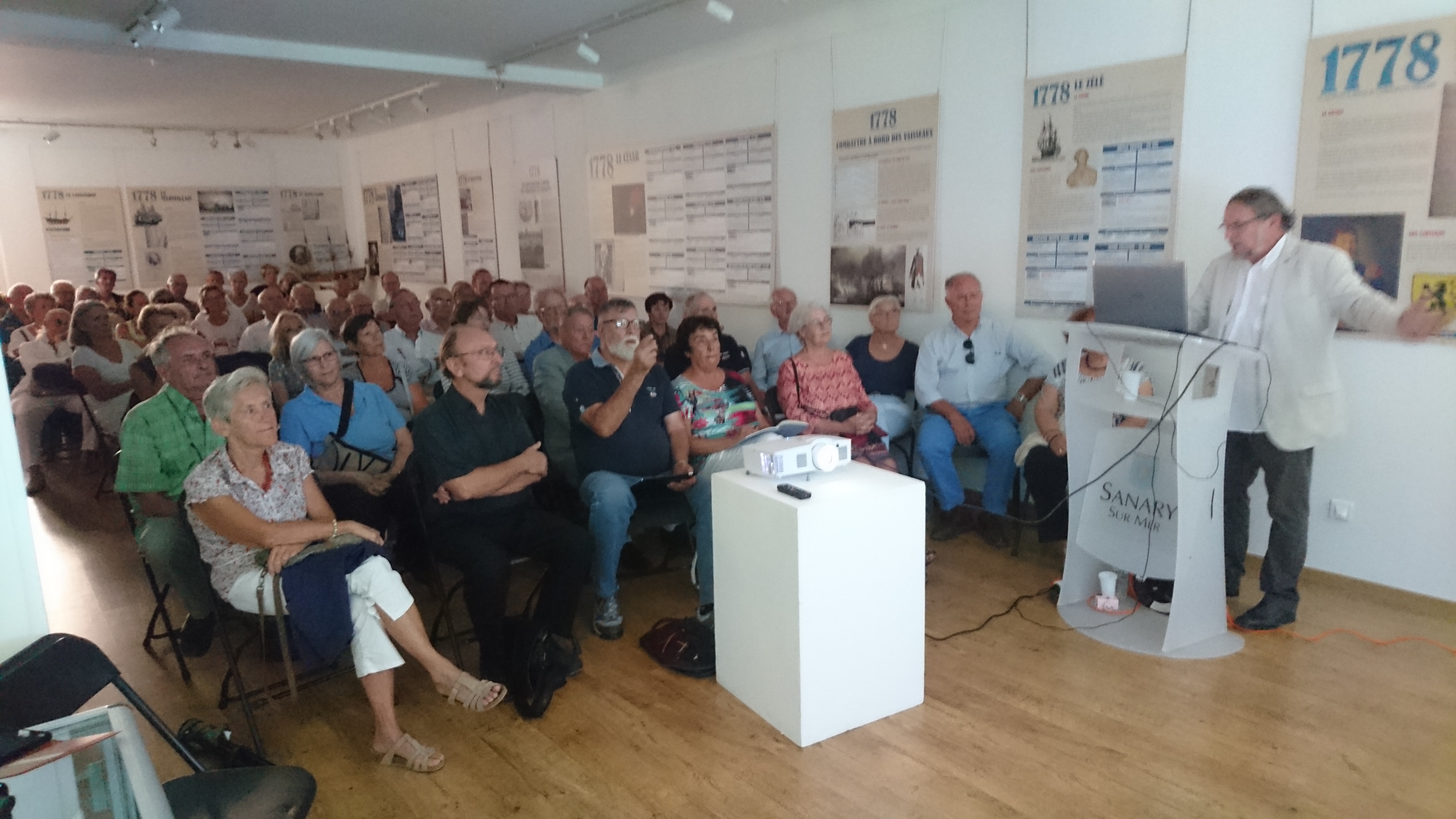 Vernissage de l'exposition de Sanary, août 2019