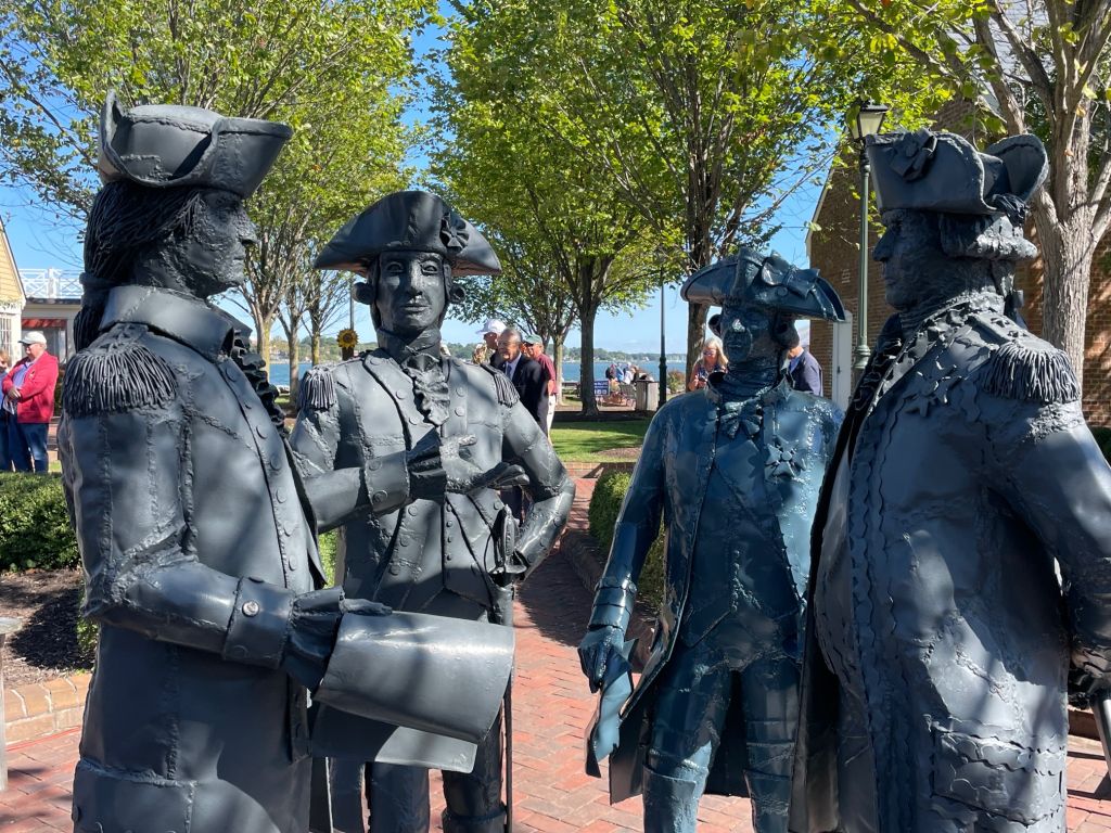 Washington, La Fayette, Rochambeau et de Grasse à Yorktown