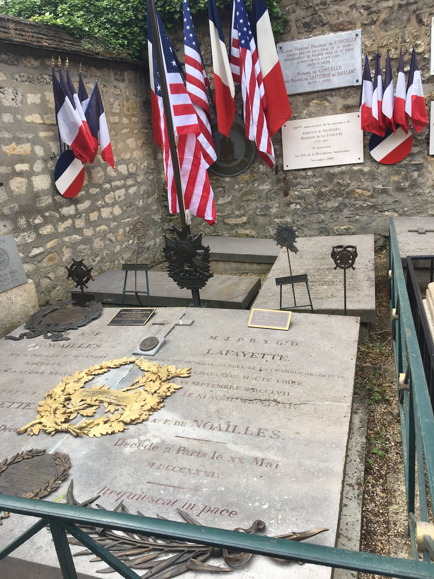 La tombe de La Fayette – Cimetière de Picpus, 3 juillet 2024
