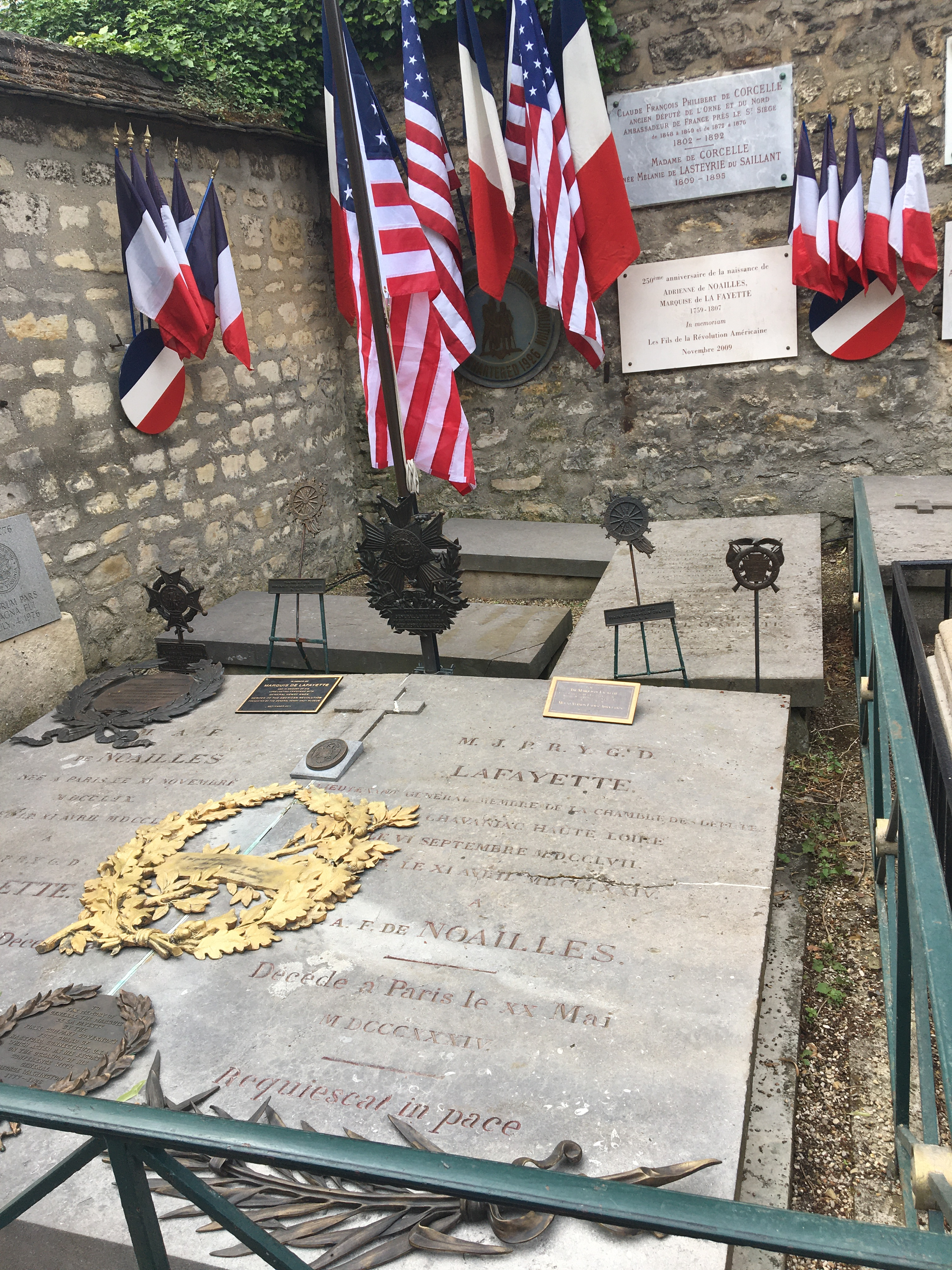 La tombe de La Fayette – Cimetière de Picpus, 3 juillet 2024