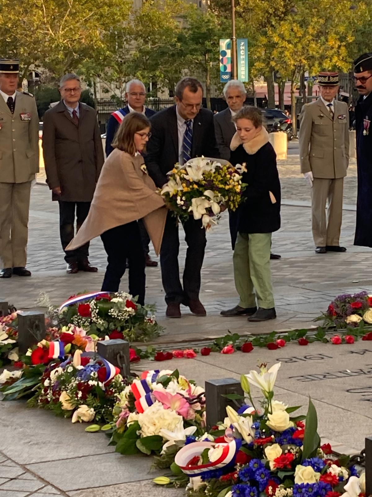 Ravivage de la Flamme par notre Vice-Président, 2 octobre 2024