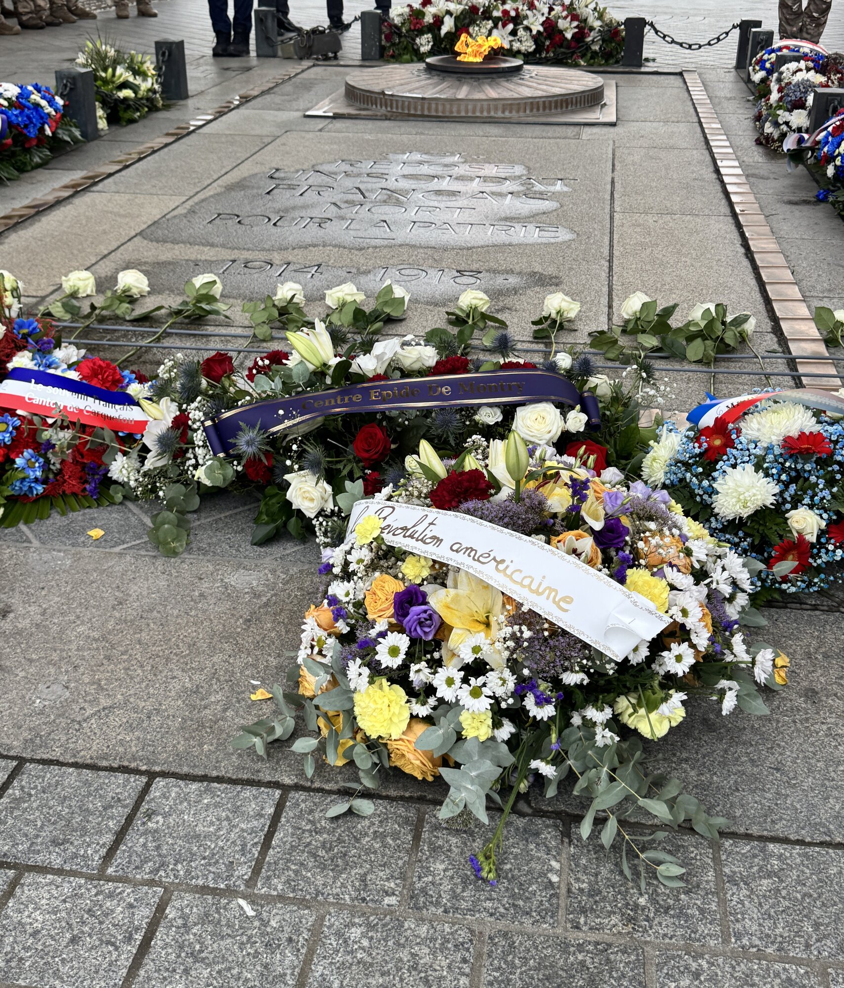 Gerbes déposées sur la tombe du Soldat inconnu, 30 septembre 2026